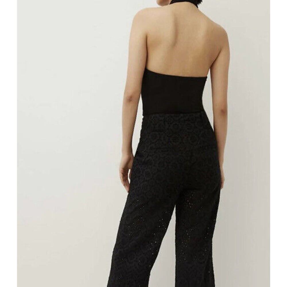 Veronica Beard Black Halter Twist Neck Blouse - Picture 6 of 13